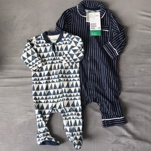 Bundle of 2 baby boy sleepers NWT H&M & Gymboree